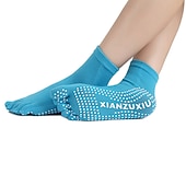 economico Calze da Yoga-1 Paio Calze yoga Calzini antiscivolo da yoga Cinque calzini della punta Per donna Antiscivolo Traspirante Protettivo Viola scuro Azzurro Rosa + giallo Autunno Inverno per Yoga Pilates Danza Bikram