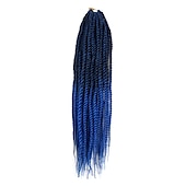 levne Háčkované vlasy-Faux Locs Dredy Senegalský Twist Pletené copánky Umělé vlasy Copánkové vlasy 1 balení