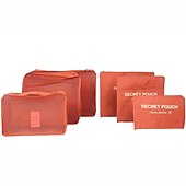 economico Borsoni da viaggio-6 set Borsa da viaggio Organizzatore di viaggi Organizer per bagagli da viaggio / Organizer per imballaggi Massima capacità Ompermeabile Portatile Anti-polvere Panno Oxford Per Viaggi Reggiseni