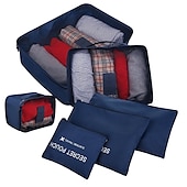 economico Borsoni da viaggio-6 set Borsa da viaggio Organizzatore di viaggi Organizer per bagagli da viaggio / Organizer per imballaggi Massima capacità Ompermeabile Portatile Anti-polvere Panno Oxford Per Viaggi Reggiseni