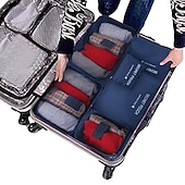 economico Borsoni da viaggio-6 set Borsa da viaggio Organizzatore di viaggi Organizer per bagagli da viaggio / Organizer per imballaggi Massima capacità Ompermeabile Portatile Anti-polvere Panno Oxford Per Viaggi Reggiseni