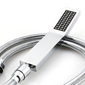 abordables Systèmes de douche à valve brute-580 * 500 ensembles de robinets de douche chromés complets avec pommeau de douche en acier inoxydable et douchette en laiton massif système de pommeau de douche à effet pluie monté au plafond