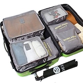 economico Borsoni da viaggio-6 set Borsa da viaggio Organizzatore di viaggi Organizer per bagagli da viaggio / Organizer per imballaggi Massima capacità Ompermeabile Portatile Anti-polvere Panno Oxford Per Viaggi Reggiseni