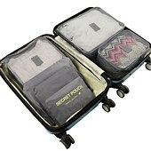 economico Borsoni da viaggio-6 set Borsa da viaggio Organizzatore di viaggi Organizer per bagagli da viaggio / Organizer per imballaggi Massima capacità Ompermeabile Portatile Anti-polvere Panno Oxford Per Viaggi Reggiseni