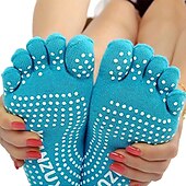 economico Calze da Yoga-1 Paio Calze yoga Calzini antiscivolo da yoga Cinque calzini della punta Per donna Antiscivolo Traspirante Protettivo Viola scuro Azzurro Rosa + giallo Autunno Inverno per Yoga Pilates Danza Bikram