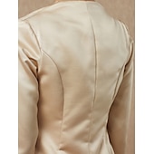 billige mors wraps-Langermet Frakker / jakker Blonder / Sateng Bryllup / Fest / aften Sjal til kvinner Med Blonder / Appliqué / Knapp