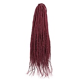 levne Háčkované vlasy-Faux Locs Dredy Senegalský Twist Pletené copánky Umělé vlasy Copánkové vlasy 1 balení