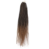 levne Háčkované vlasy-Faux Locs Dredy Senegalský Twist Pletené copánky Umělé vlasy Copánkové vlasy 1 balení