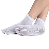 economico Calze da Yoga-1 Paio Calze yoga Calzini antiscivolo da yoga Cinque calzini della punta Per donna Antiscivolo Traspirante Protettivo Viola scuro Azzurro Rosa + giallo Autunno Inverno per Yoga Pilates Danza Bikram