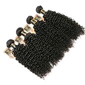cheap 4 Bundles Human Hair Weaves-4 Bundles Hair Weaves Brazilian Hair Kinky Curly Human Hair Extensions Remy Human Hair 100% Remy Hair Weave Bundles 400 g Natural Color Hair Weaves / Hair Bulk Human Hair Extensions 8-28 inch Natural