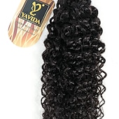 cheap 4 Bundles Human Hair Weaves-4 Bundles Hair Weaves Brazilian Hair Kinky Curly Human Hair Extensions Remy Human Hair 100% Remy Hair Weave Bundles 400 g Natural Color Hair Weaves / Hair Bulk Human Hair Extensions 8-28 inch Natural