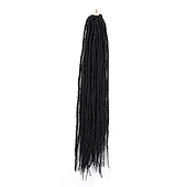 levne Háčkované vlasy-Faux Locs Dredy Senegalský Twist Pletené copánky Umělé vlasy Copánkové vlasy 1 balení