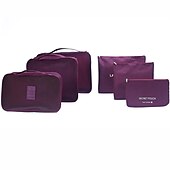 economico Borsoni da viaggio-6 set Borsa da viaggio Organizzatore di viaggi Organizer per bagagli da viaggio / Organizer per imballaggi Massima capacità Ompermeabile Portatile Anti-polvere Panno Oxford Per Viaggi Reggiseni