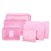 economico Borsoni da viaggio-6 set Borsa da viaggio Organizzatore di viaggi Organizer per bagagli da viaggio / Organizer per imballaggi Massima capacità Ompermeabile Portatile Anti-polvere Panno Oxford Per Viaggi Reggiseni