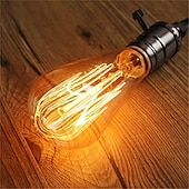 cheap Incandescent Bulbs-1pc 40 W E26 / E27 ST64 Warm White 2300 k Retro / Dimmable / Decorative Incandescent Vintage Edison Light Bulb 220-240 V