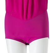 voordelige Schaatsjurken-Kunstschaatsjurk Dames Voor meisjes Schaatsen Jurken Wit / Wit Geel en geel Donker paars Asymetrische zoom Netstof Spandex Hoge Elasticiteit Wedstrijd Kunstschaatskleding Kristal / Bergkristal