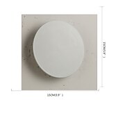 abordables Appliques murales encastrées-lightinthebox 1 lumière 15 cm applique murale LED lampes murales design circulaire mini style simple / moderne / contemporain salon chambre salle à manger lumière en métal 110-120v / 220-240v