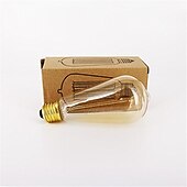 Χαμηλού Κόστους Λάμπες Πυρακτώσεως-5 τμχ 60w vintage λαμπτήρας πυρακτώσεως edison e26 e27 ρυθμιζόμενος διακοσμητικός αντικέ λαμπτήρας πυρακτώσεως για εσωτερικούς χώρους επιτοίχια φωτιστικά οροφής πορτοκαλί ζεστό 220-240v
