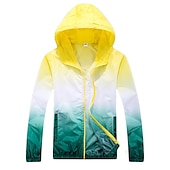 cheap Outdoor Jackets-Men&#039;s Women&#039;s Hiking Jacket Hiking Skin Jacket Hiking Windbreaker Summer Outdoor Waterproof UV Sun Protection Sunscreen Windproof Hoodie Ultraviolet Resistant Jacket Raincoat Camping / Hiking Fishing