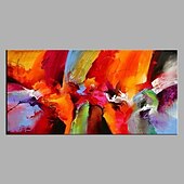 voordelige Abstracte schilderijen-olieverfschilderij handgemaakte handgeschilderde kunst aan de muur abstract kleurrijk huisdecoratie decor gerold canvas geen frame niet uitgerekt