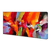 voordelige Abstracte schilderijen-olieverfschilderij handgemaakte handgeschilderde kunst aan de muur abstract kleurrijk huisdecoratie decor gerold canvas geen frame niet uitgerekt