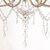 Недорогие Люстры-свечи-9 ламп, 75 см, хрустальные люстры в стиле свечей, металлические люстры в стиле свечей, гальваника, другие, деревенский / лодж, современный, современный, 110-120в 220-240в.