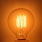 رخيصةأون مصابيح ساطعة-1PC 40 W E26 / E27 G80 أبيض دافئ 2200-2700 k مكتب  /  الأعمال / تخفيت / ديكور المتوهجة خمر اديسون ضوء لمبة 220-240 V