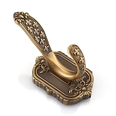 cheap Robe Hooks-Antique Brass Towel Hook Multifunction Bathroom Robe Hooks Wall Mounted 1pc