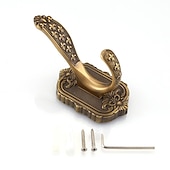 cheap Robe Hooks-Antique Brass Towel Hook Multifunction Bathroom Robe Hooks Wall Mounted 1pc