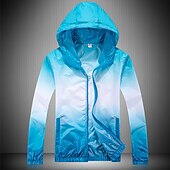 cheap Outdoor Jackets-Men&#039;s Women&#039;s Hiking Jacket Hiking Skin Jacket Hiking Windbreaker Summer Outdoor Waterproof UV Sun Protection Sunscreen Windproof Hoodie Ultraviolet Resistant Jacket Raincoat Camping / Hiking Fishing