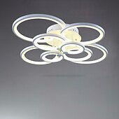 olcso Mennyezeti lámpák-106 cm mennyezeti lámpa led geometriai formák süllyesztett lámpák fém akril festett felületek modern 220v 110v / ce tanúsítvánnyal