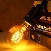 رخيصةأون مصابيح ساطعة-1PC 40 W E26 / E27 G80 أبيض دافئ 2200-2700 k مكتب  /  الأعمال / تخفيت / ديكور المتوهجة خمر اديسون ضوء لمبة 220-240 V