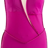 voordelige Schaatsjurken-Kunstschaatsjurk Dames Voor meisjes Schaatsen Jurken Wit / Wit Geel en geel Donker paars Asymetrische zoom Netstof Spandex Hoge Elasticiteit Wedstrijd Kunstschaatskleding Kristal / Bergkristal