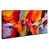 voordelige Abstracte schilderijen-olieverfschilderij handgemaakte handgeschilderde kunst aan de muur abstract kleurrijk huisdecoratie decor gerold canvas geen frame niet uitgerekt