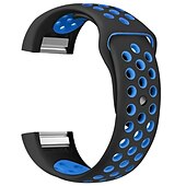 זול להקות שעונים של Fitbit-צפו בנד ל פיטביט Charge 2 סיליקוןריצה תַחֲלִיף רצועה רך מתכוונן נושם רצועת ספורט צמיד