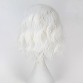 economico Parrucche da festa-Parrucca bianca Game of Thrones parrucca cosplay tutte 14 pollici fibra resistente al calore anime parrucche di Halloween