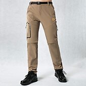 voordelige Bodems-wandelen stretch broek heren converteerbare sneldrogende lichtgewicht afritsbare outdoor reizen safari broek # 818-khaki-40
