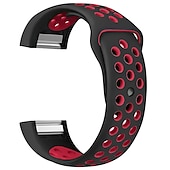זול להקות שעונים של Fitbit-צפו בנד ל פיטביט Charge 2 סיליקוןריצה תַחֲלִיף רצועה רך מתכוונן נושם רצועת ספורט צמיד