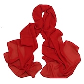 economico Sciarpe in chiffon-Per donna Sciarpe di chiffon Da sera Strada Da giorno Vino Nero Rosa Sciarpa Colore puro / Essenziale / Chiffon / Inverno / Primavera / Estate