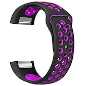 זול להקות שעונים של Fitbit-צפו בנד ל פיטביט Charge 2 סיליקוןריצה תַחֲלִיף רצועה רך מתכוונן נושם רצועת ספורט צמיד