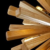 economico Modello a globo-10-Light 12 cm Luci Pendenti Legno / bambù Legno / bambù Paese 110-120V 220-240V