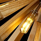 economico Modello a globo-10-Light 12 cm Luci Pendenti Legno / bambù Legno / bambù Paese 110-120V 220-240V