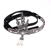 ieftine Accesorii și altele-Retro / vintage Urlați 20 de ani Anii 1920 Accesoriu de Păr Bandană Adolescentă Gatsby Charleston Gentlewoman Franjuri Mată Ciucure Haine Bal Pentru femei Halloween Mascaradă Petrecere Birou