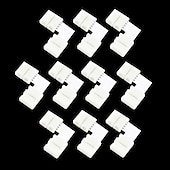 cheap Lamp Bases &amp; Connectors-10PCS 4-Pins Solderless Connector For 10MM 5050 No-Waterproof Strip Light Accessory for RGB LED Strip Ligh