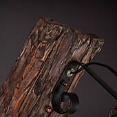 levne Nástěnné svícny-nástěnné svítidlo jednohlavé průmyslové rustikální vintage retro dřevěné nástěnné koláčky kov malba barva pro zemi domácí hotel chodba zdobit nástěnné světlo