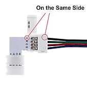 cheap Lamp Bases &amp; Connectors-10PCS 4-Pins Solderless Connector For 10MM 5050 No-Waterproof Strip Light Accessory for RGB LED Strip Ligh