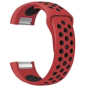 זול להקות שעונים של Fitbit-צפו בנד ל פיטביט Charge 2 סיליקוןריצה תַחֲלִיף רצועה רך מתכוונן נושם רצועת ספורט צמיד