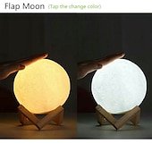 economico Lucine notturne per bambini e neonati-3d lampada luna 16 colori cambia galassia luna led luce notturna telecomando usb&amp;amp;regali touch control per ragazze ragazzi bambini donne compleanno