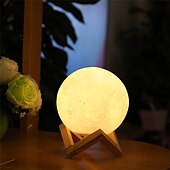 economico Lucine notturne per bambini e neonati-3d lampada luna 16 colori cambia galassia luna led luce notturna telecomando usb&amp;amp;regali touch control per ragazze ragazzi bambini donne compleanno