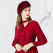 economico Cappelli da Festa-Lana Cappello Kentucky Derby / Copricapo con Fiocco 1 pc Matrimonio / Festa / Serata / San Valentino Copricapo
